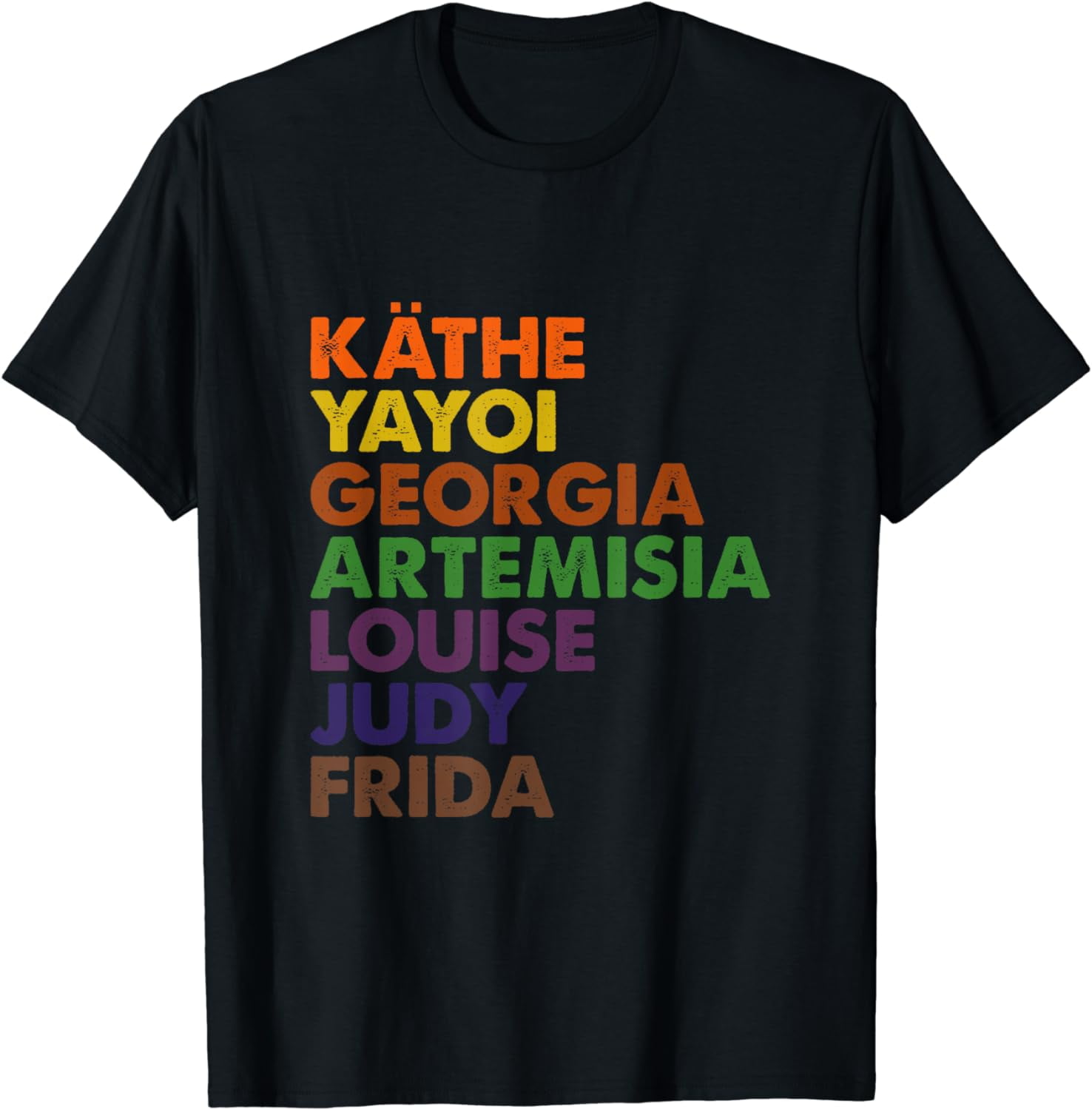 Famous Women Artists T Shirt Feminism Art History T-Shirt - Walmart.com