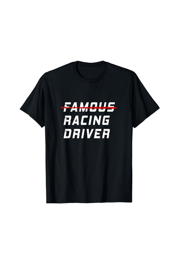 Famous racing driver funny quote for car and racing fans Black T-Shirt