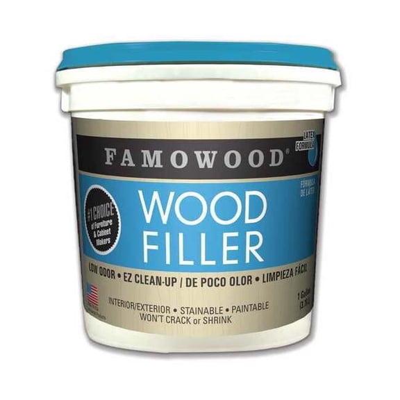 Famowood Wood Filler, 1 gal, Pail, Walnut 40002142