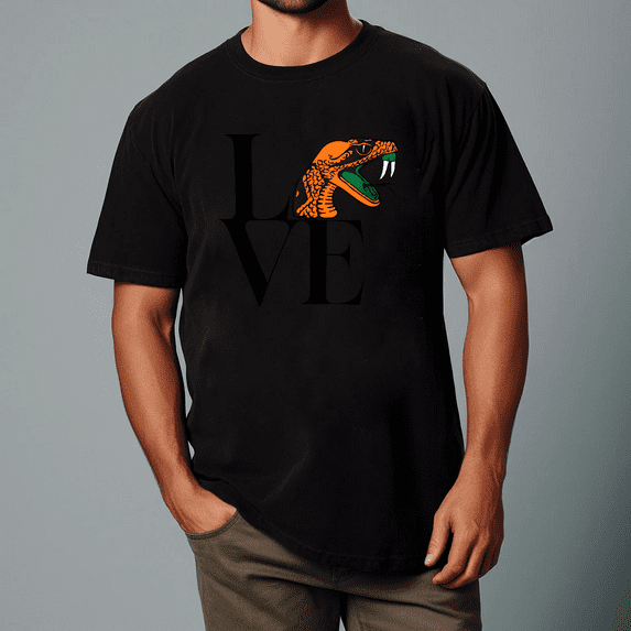 Famu Rattler For Life University Fan Pride Crewneck Style Unisex T-shirt, for men & women, up to size 5XL