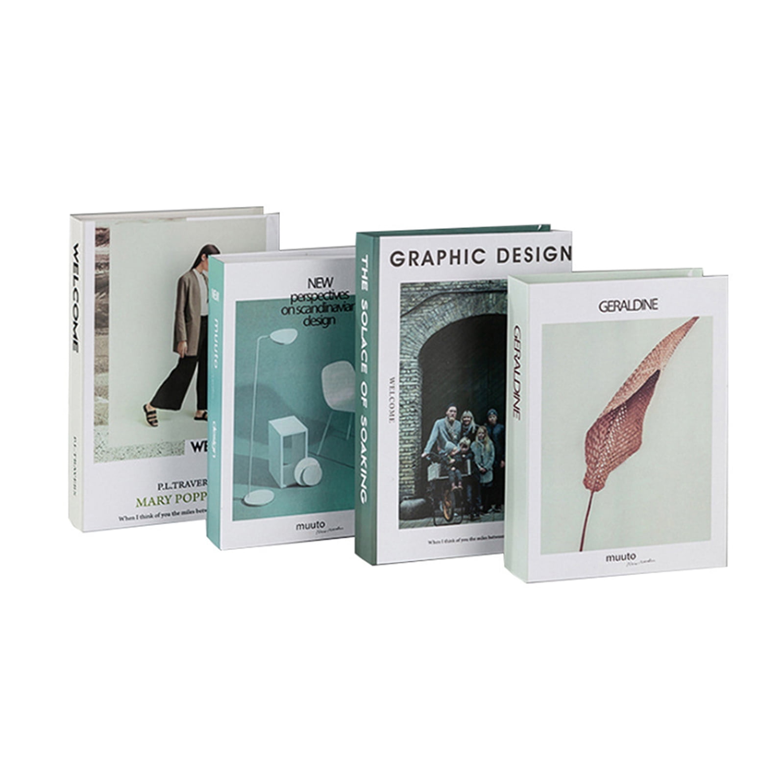 Famyfamy Modern Christmas New Year Paper Fake Books Decoration ...