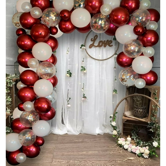 Famzigo Assorted Colors Floral Balloon Garland Kit Party Decoration Kits, (94 Pieces)