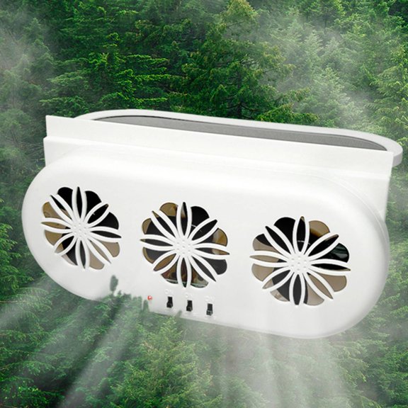 Fan 3-Fan Car Exhaust Fan USB Air Circulation Fan Ventilator Silent Air Vent Cooler Automotive Radiator Cooling Fan With Independent Switch