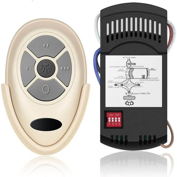 Fan 35T Universal Replacement Remote Kit for Harbor Breeze Ceiling Fan Remote Control, Light Dimmer 3-speed for L3HFAN35T1 FAN-35T1 L3HFAN35T FAN-35T KUJCE9603 UC7202T CHQ7202T with Wall Mount