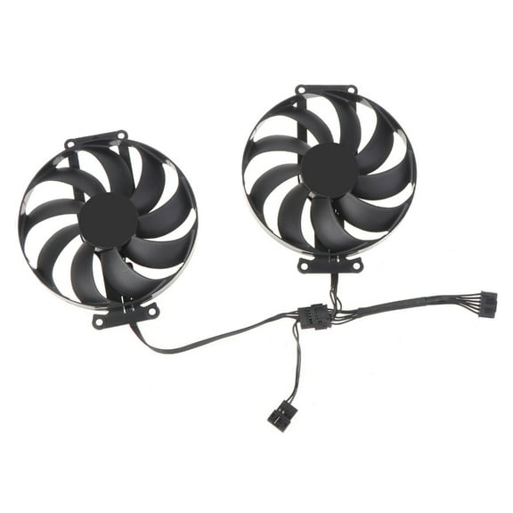 2Pcs 87mm/3.43in PLA09215B12H 6Pin 12V 0.5A VGA Fan Graphics Card Cooling Fan for 3060 3060ti Radiator