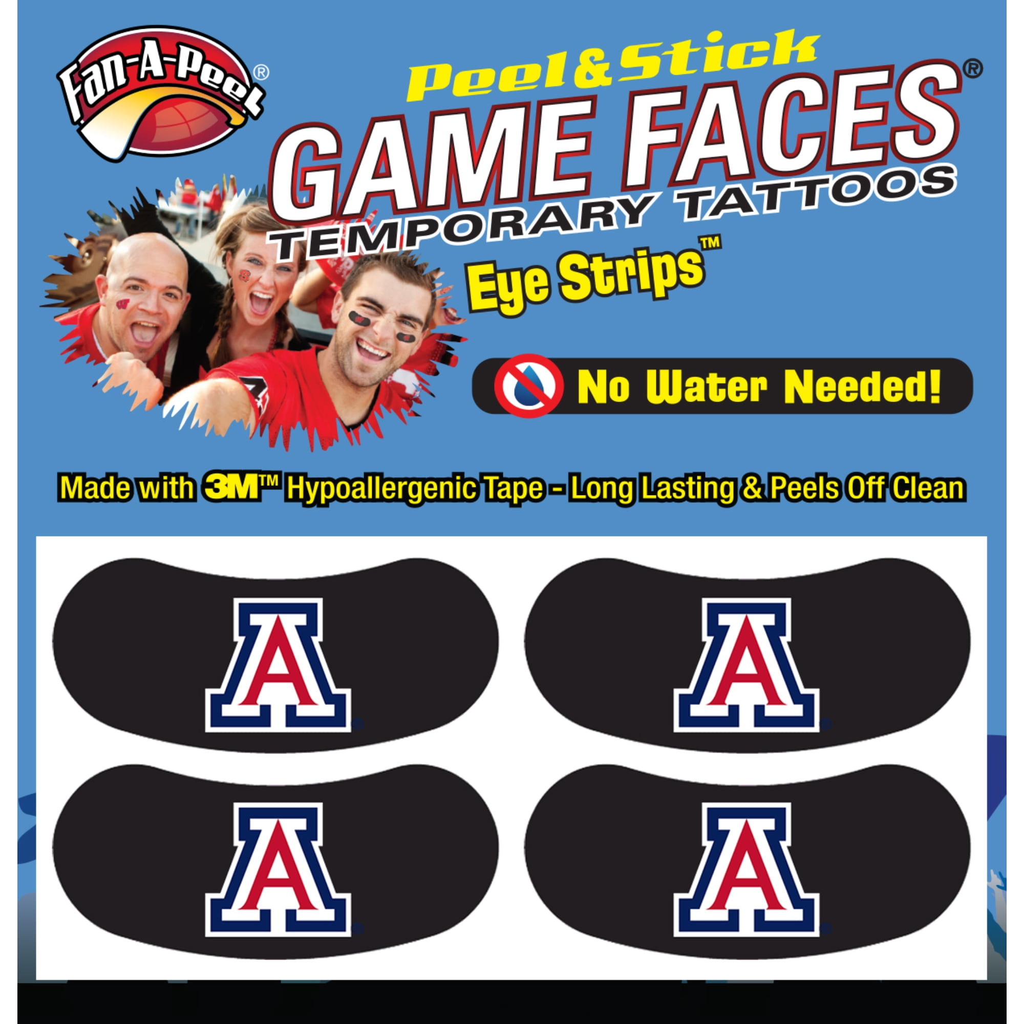 FanAPeel Arizona Waterless Temporary Tattoos Hypoallergenic Peel