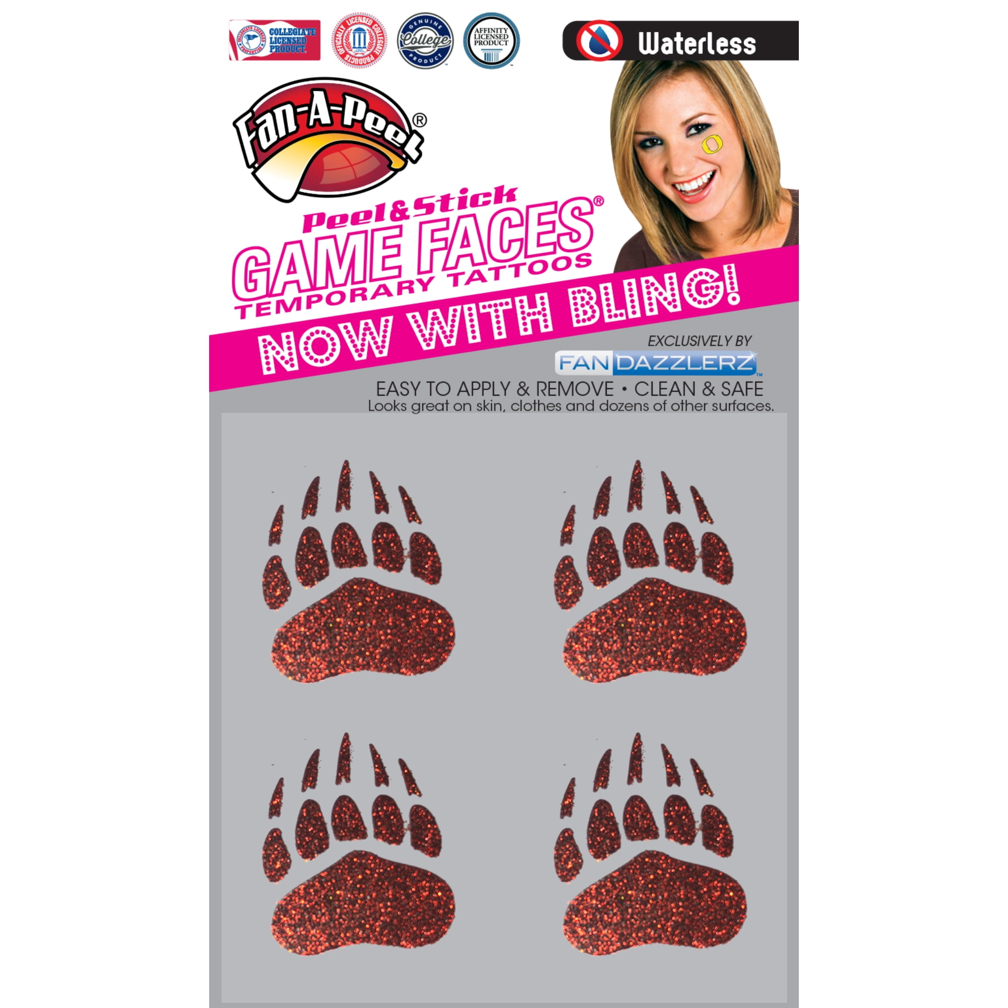 FanAPeel Montana Waterless Temporary Tattoos Hypoallergenic Peel and Stick Waterproof