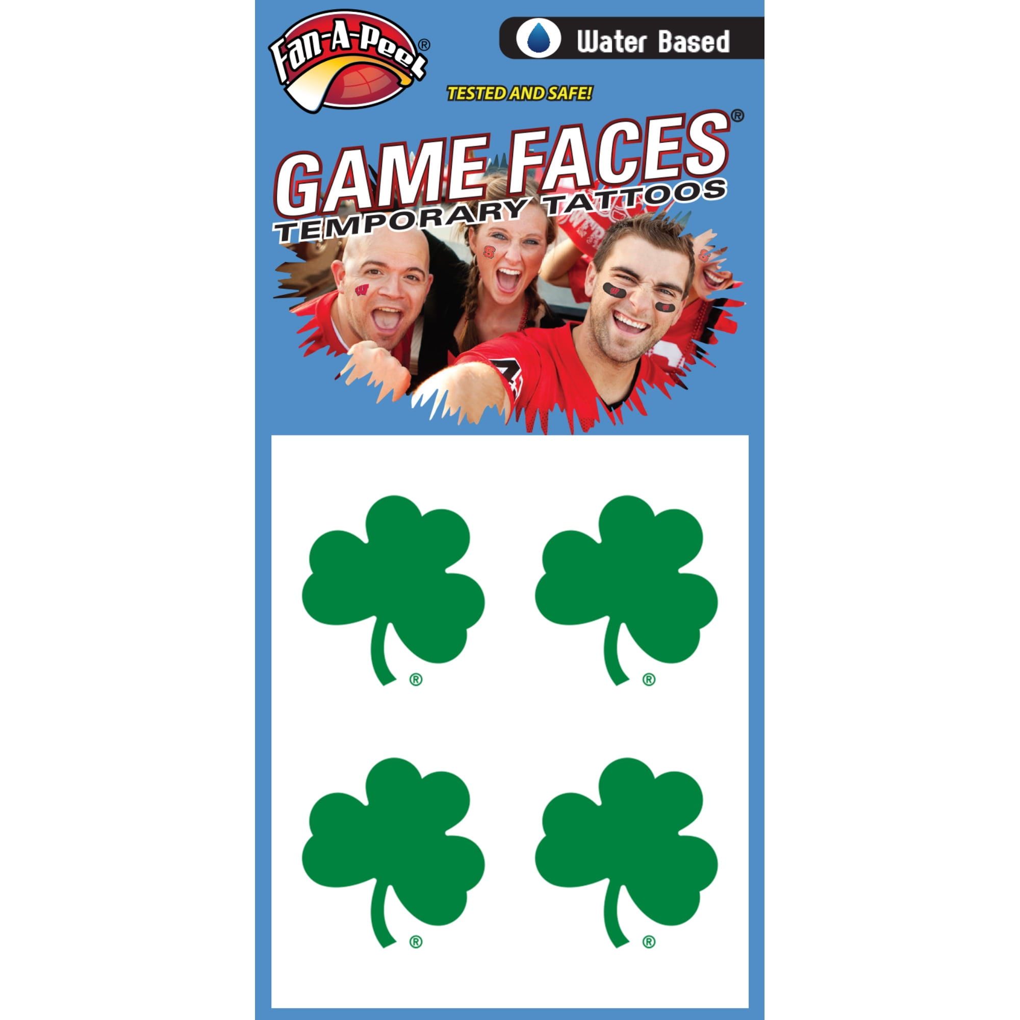 Fan-A-Peel Notre Dame Water Based Temporary Tattoos - Hypoallergenic Peel and Stick Waterproof
