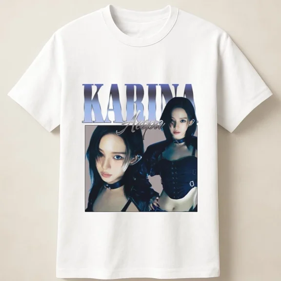 Fan Art Aespa With Karina Darkcore Inspired Graphic Unisex T Shirt