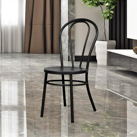 Fan Back Metal Chair