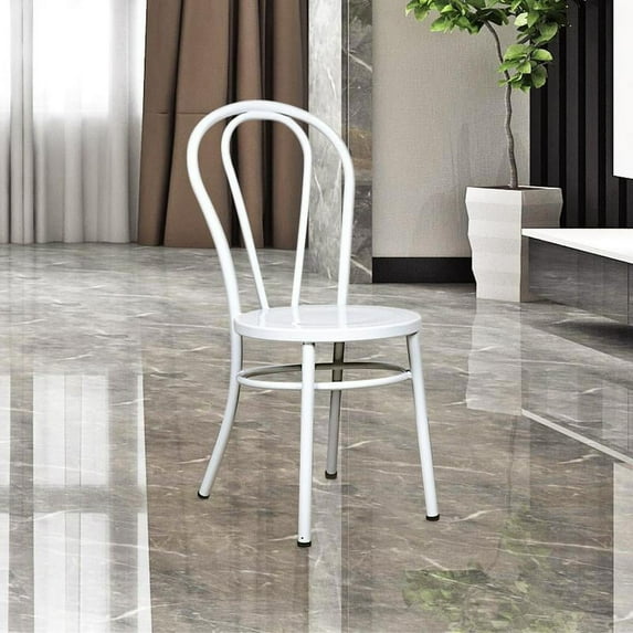 Fan Back Metal Chair