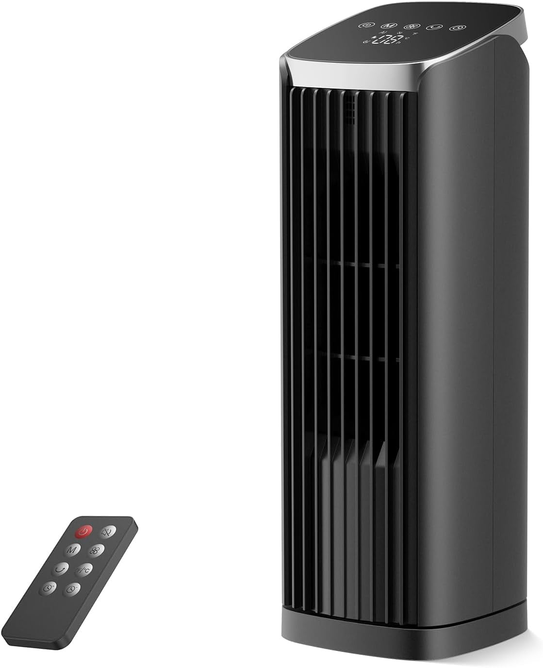 CIH Tower Fan 39 Inch, 24ft/s Velocity Quiet Oscillating Bladeless Fan With Remote, 3 Modes, LED