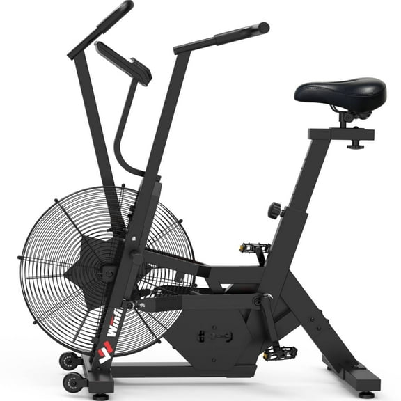 Dual-Action Exercise Bike, Indoor/Outdoor Cycling Exercise Bike with LCD Screen, Stationary Bike for Home Gym, Exercise and Cardio Workout Equipment, Black