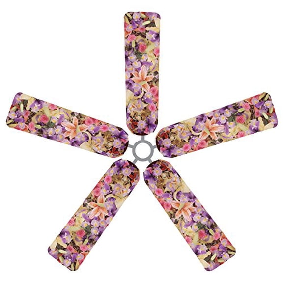 Fan Blade Designs Bouquet Ceiling Fan Blade Covers - 6539