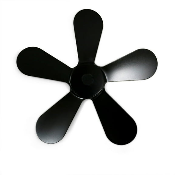Fan Blade, Yrmaups Replacement Fan Blade for Heat Powered Stove Fan, 5 Blade Aluminum Alloy, Compatible with Wood Stove, Fireplace, Improves Air Circulation, Easy to Install, Durable and Efficient
