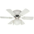 thumbnail image 1 of Canarm Ceiling Fan Twister - LED Light Kit, 3-Speed, Hugger Mount - 30 in, White — Residential Use, Standard Application, 1 of 2