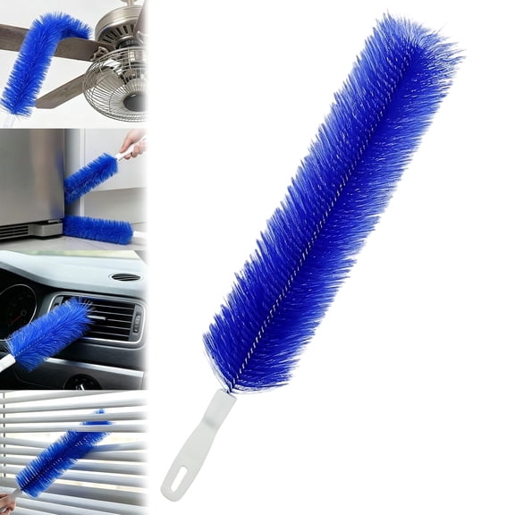 Fan Cleaning Brush,360° All-Around Flexible Bendable Microfiber Head Vent Duster,Reusable Fan Cleaner Duster for Electric Fans Air Conditioning, Home Car Vents
