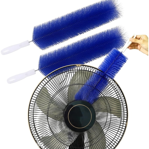 Fan Cleaning Brush Dusting Brush, Bendable Microfiber Head, Reusable Washable Duster for Ceiling Fan Blades Air Vents Curtains Cars