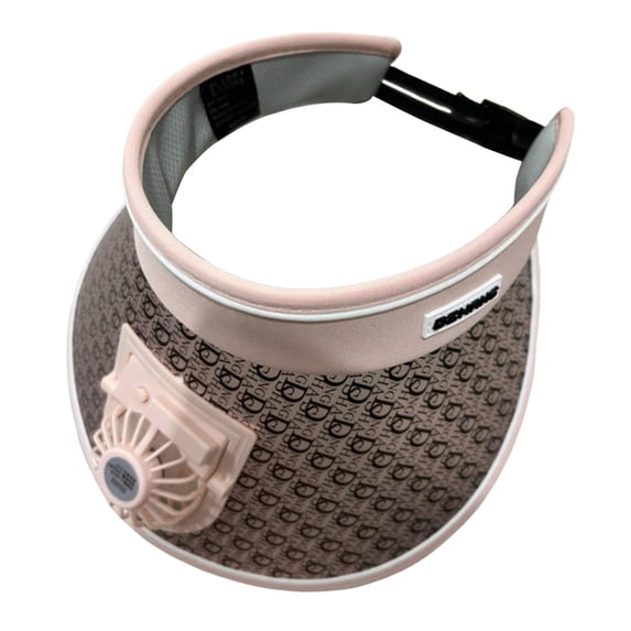 Fan Cooling Hat,Visor Cooling Fan Summer Hat USB Hand Free,Unisex Fan Visor Hat Sun Protection UPF 50+,Outdoor Fishing Sports Camping Hiking Sun Visor,Travel Casual Woman Man Adults Kids pink