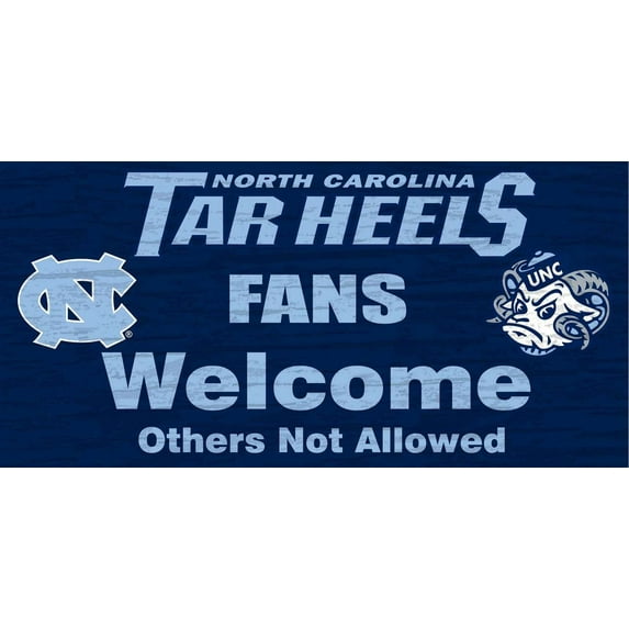 Fan Creations C0617 University Of North Carolina Fans Welcome Sign