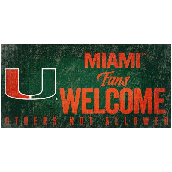 Fan Creations NCAA Fans Welcome Sign