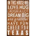 thumbnail image 1 of Texas Longhorns 11" x 19" In This House Sign, 1 of 7