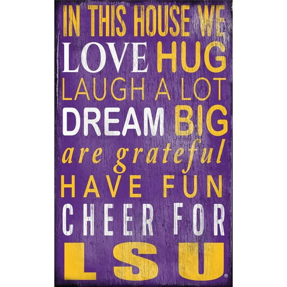Fan Creations NCAA In This House Sign