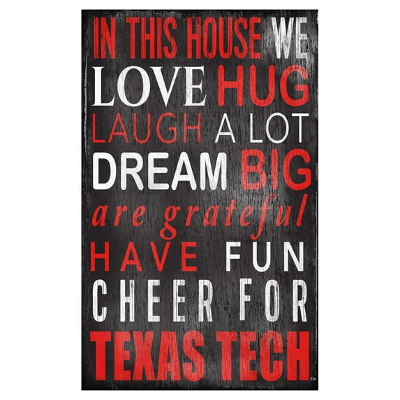 Fan Creations NCAA In This House Sign