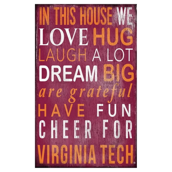 Fan Creations NCAA In This House Sign