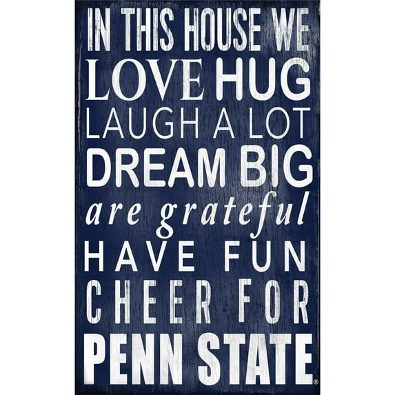 Fan Creations NCAA In This House Sign