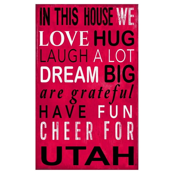 Fan Creations NCAA In This House Sign
