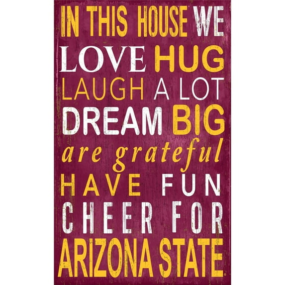 Fan Creations NCAA In This House Sign