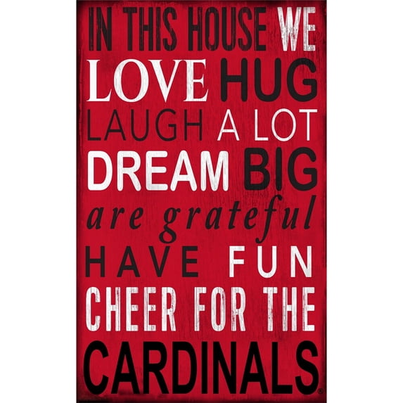 Fan Creations NCAA In This House Sign