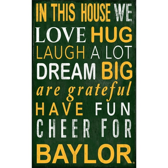 Fan Creations NCAA In This House Sign