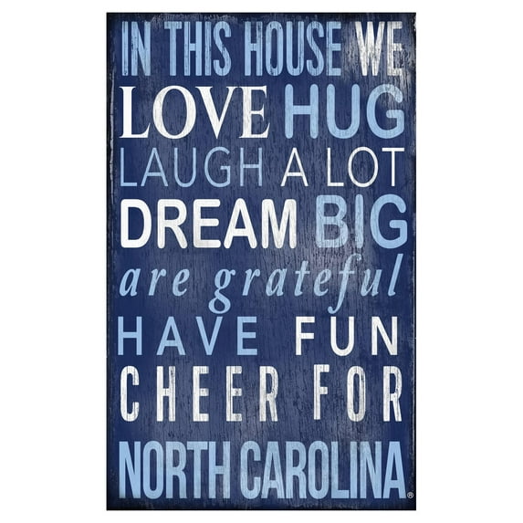 Fan Creations NCAA In This House Sign