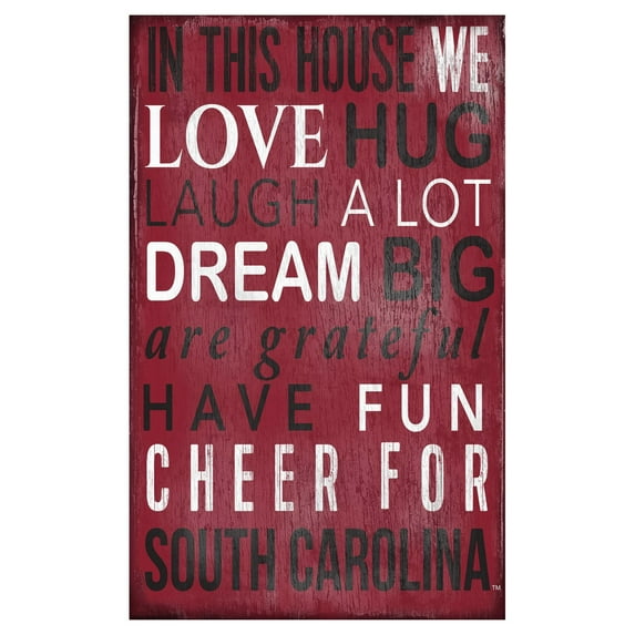 Fan Creations NCAA In This House Sign