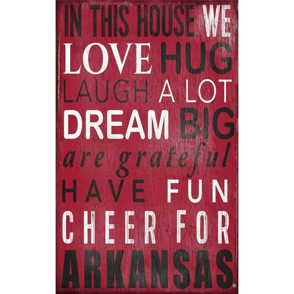 Fan Creations NCAA In This House Sign