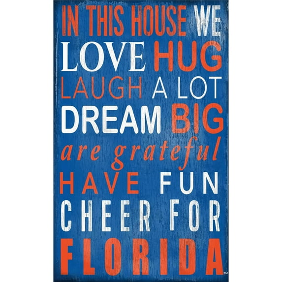 Fan Creations NCAA In This House Sign