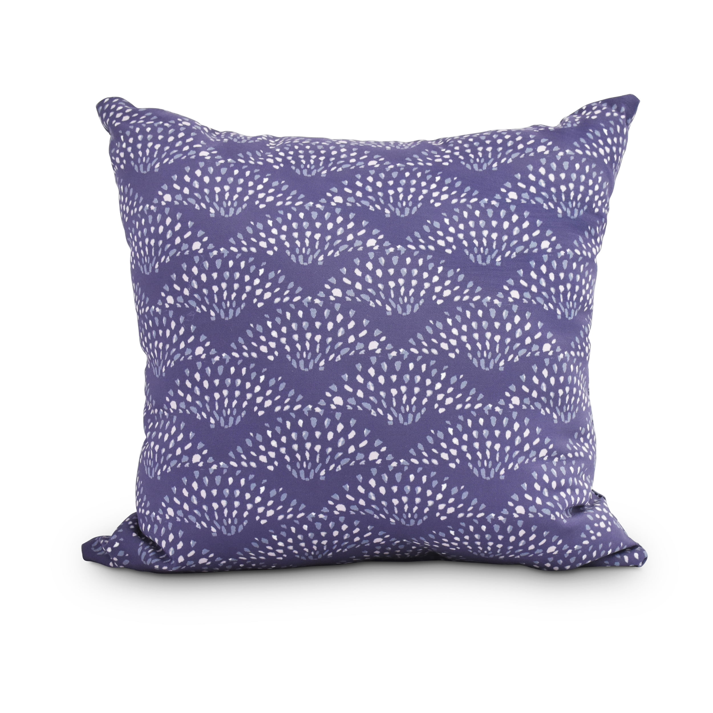 Fan Dance 16 Inch Purple Geometric Print Decorative Throw Pillow