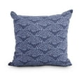 thumbnail image 1 of Fan Dance 18 Inch Blue Geometric Print Decorative Throw Pillow, 1 of 2