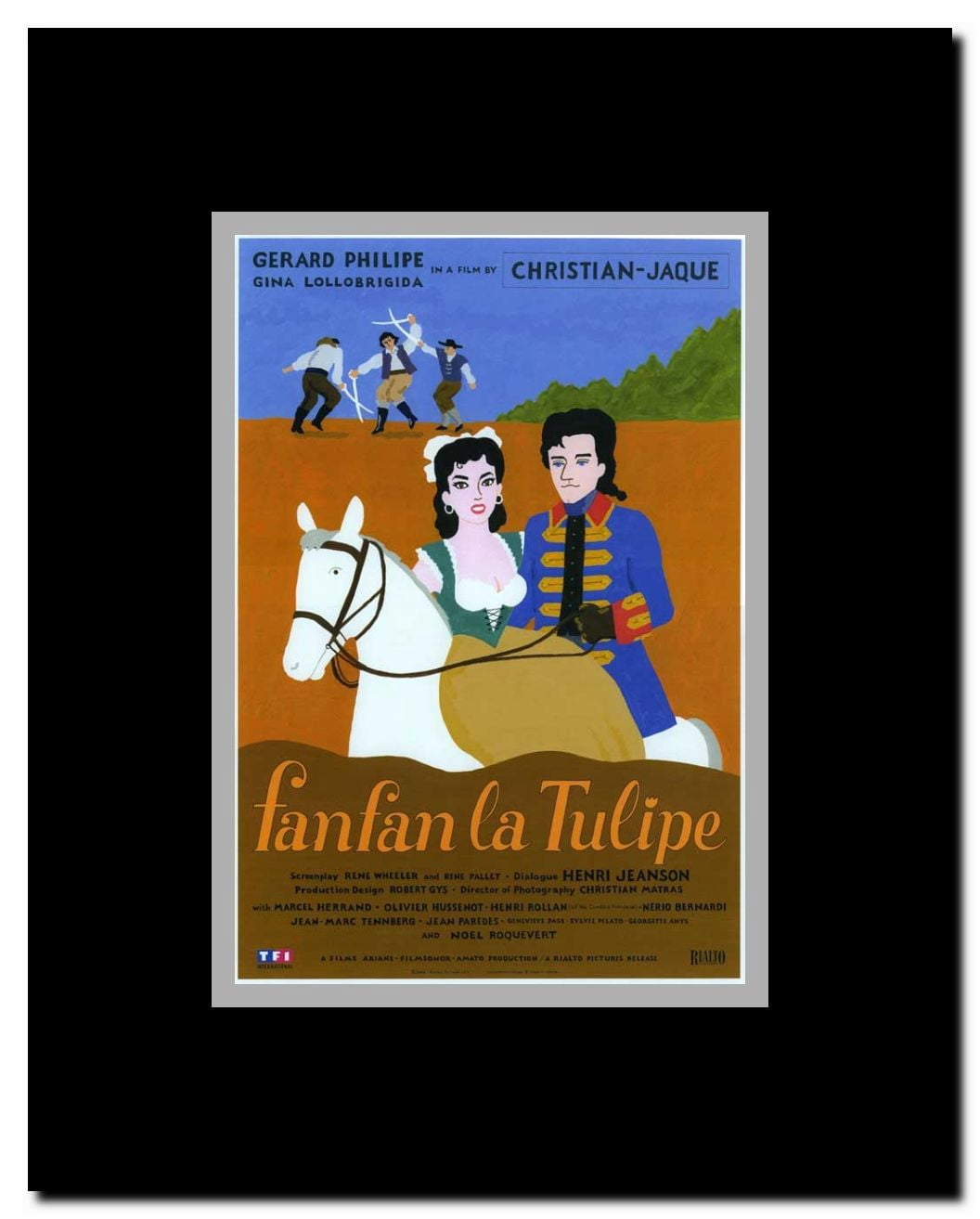 Fan-Fan the Tulip Framed Movie Poster