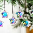 thumbnail image 1 of Fan-Favorite Crystal Pentagram Sun Catcher - Christmas Wind Chime Pendant, UV-Resistant Glass Decor with Prismatic Rainbow Effects & Gentle Chime for Room, Balcony, Window & Home Ambiance, 1.8*1.9in, 1 of 8