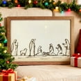 thumbnail image 1 of Fan-Favorite Framed Nativity Scene Christmas Wall Decoration - Jesus & Bethlehem Star Religious Art, Durable Frame for Home, Church & Holiday Festive Displays, High-Quality Print, 12.4*9.06in, White, 1 of 7