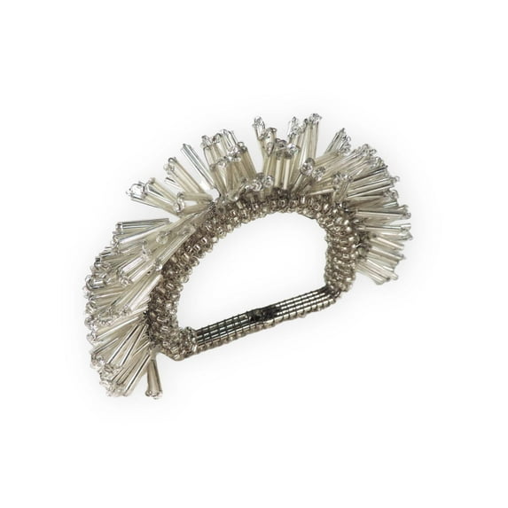 Fan Favorites Napkin RingColor: SilverSize: 4"x2.5"Set of 4