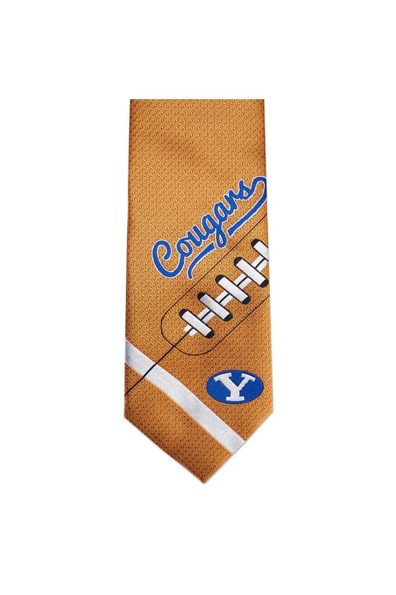 Fan Frenzy BYU Cougars Football Officially Licensed 62" Microfiber Men's Tie