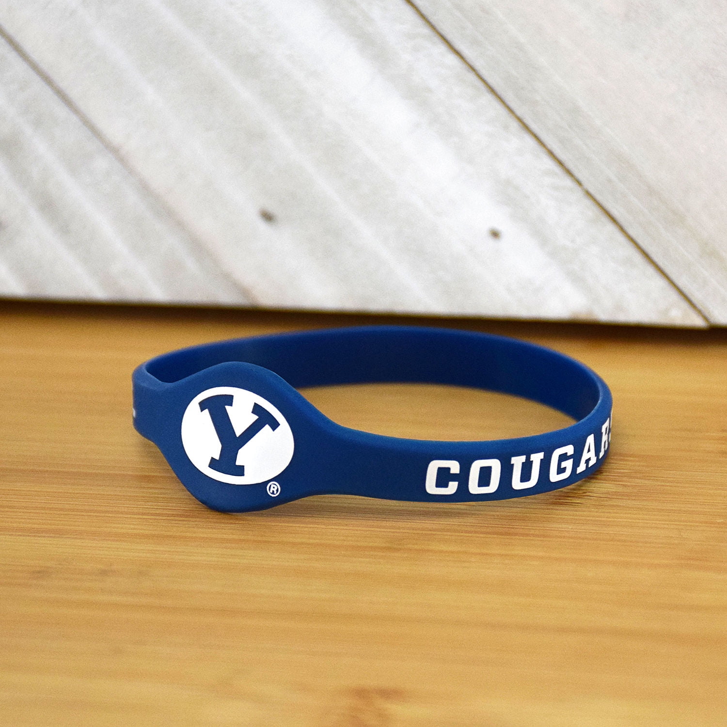 LIFEBEATS GIFTS Fan Frenzy Gifts BYU Cougars Medium 8" Blue Bracelet