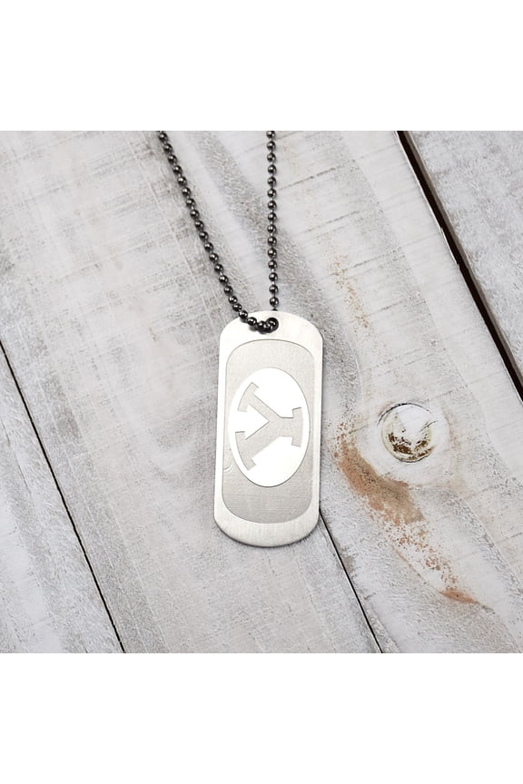 Fan Frenzy Gifts BYU Cougars Officially Licensed Dogtag on Ball Chain