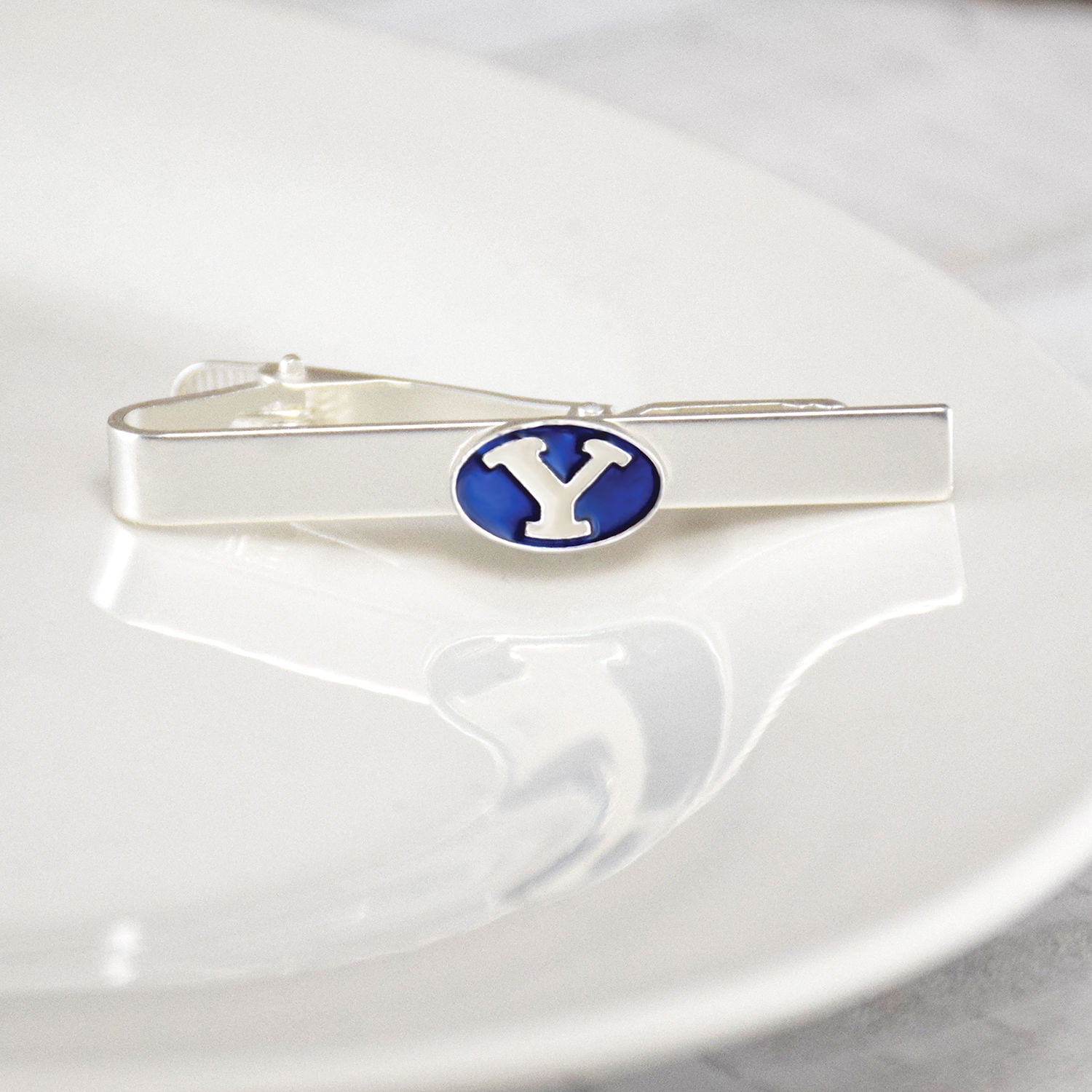 LIFEBEATS GIFTS Fan Frenzy Gifts BYU Cougars Officially Licensed Silver Colored Tiebar