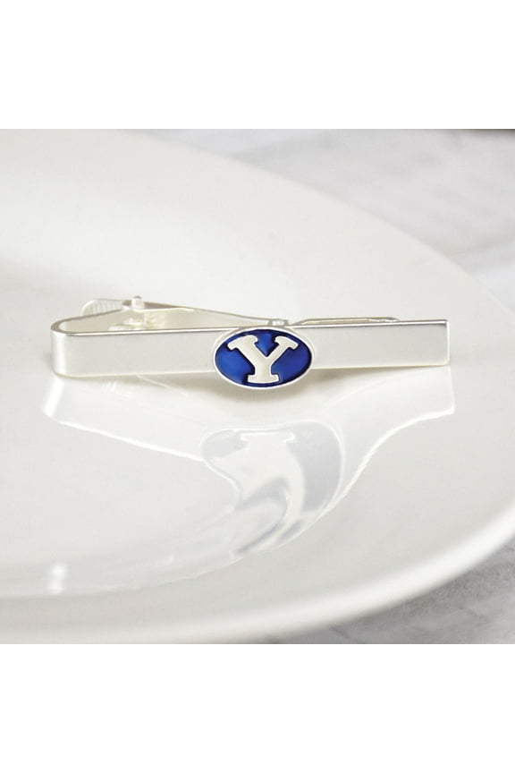 Fan Frenzy Gifts BYU Cougars Officially Licensed Silver Colored Tiebar