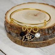LIFEBEATS GIFTS Fan Frenzy Gifts Colorado Buffaloes Officially Licensed Bangle Bracelet